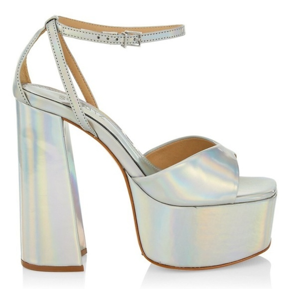 ‼️New Schutz Aryia Metallic Platform Sandals 170.00